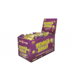 Zed Candy Tennis Balls Bubble Gum Lemon Flavour Box Of 45 Units